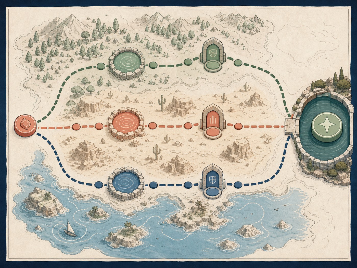 Route comparison for tokenized assets and stable settlement